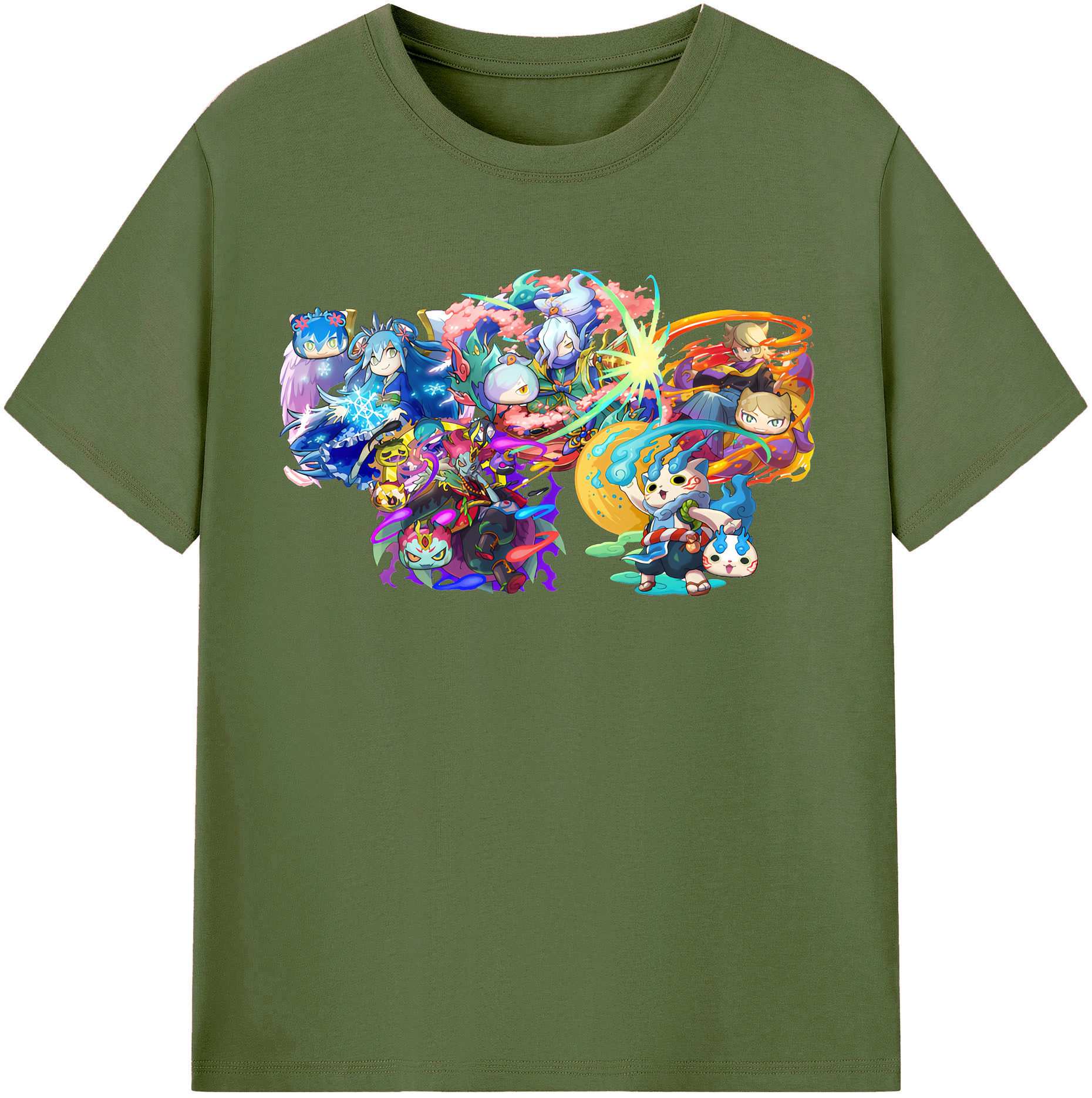 （画像用） 妖怪ウォッチ Yo-kai Watch 綿100％半袖Tシャツ（フロントプリント）